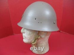 WWII Japanese Imperial Army Type 90 Helmet withLiner & Chin Strap Refurbished #2