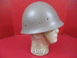 WWII Japanese Imperial Army Type 90 Helmet withLiner & Chin Strap Refurbished #3