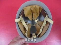 WWII Japanese Imperial Army Type 90 Helmet withLiner & Chin Strap Refurbished #3