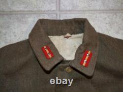WWII Military Uniform IMPERIAL JAPANESE Army GREEN Wool JACKET with BADGES Pins