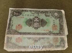 WWII-Post WWII Imperial Japanese Currency MULTIPE NOTES OF EACH