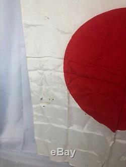 WWII WW2 Japanese Silk Flag, Original, Imperial, IJA, Army, 38x27, Vintage, War