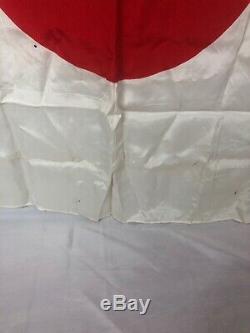 WWII WW2 Japanese Silk Flag, Original, Imperial, IJA, Army, 38x27, Vintage, War