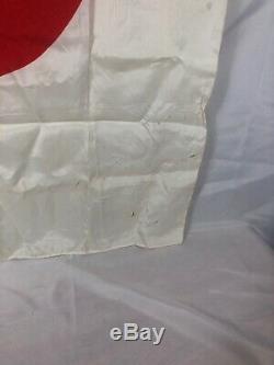 WWII WW2 Japanese Silk Flag, Original, Imperial, IJA, Army, 38x27, Vintage, War