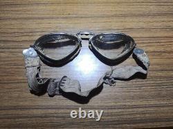 WWII WW2 Pilots Goggles Dustproof Glasses Imperial Japanese Army military RARE