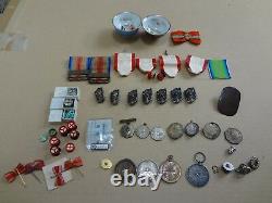 WWII japanese imperial rising china red rising etc medal set ARMY NAVY BADGE