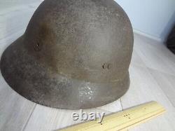 WWII original imperial japanese iron helmet cap MILITARIA ARMY NAVY Military 2