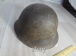 WWII original imperial japanese iron helmet cap MILITARIA ARMY NAVY Military 2