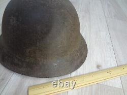 WWII original imperial japanese iron helmet cap MILITARIA ARMY NAVY Military 2