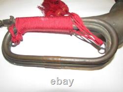 WWII ww2 imperial japanese army bugle Pacific War Red 34cm