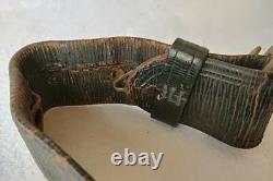 World War 2 WWII Japanese Military Imperial Soldier's buckle cloth Belt-b127