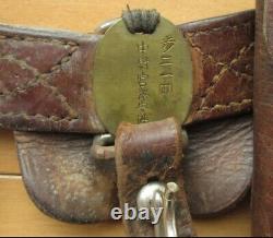World War II Imperial Japanese Army Lieutenant's Belt Set with Dog Tag
