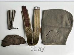 World War II Imperial Japanese Army Lt. Uniform Hat, Belt & Hood Set