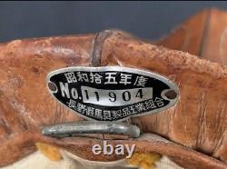 World War II Imperial Japanese Army Military Police Horse Saddle Rare Cavalry 2