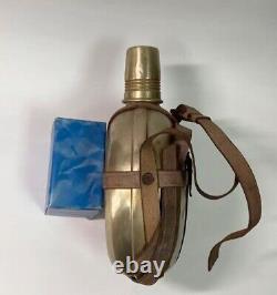 World War II Imperial Japanese Army Officer Flask TSUKI BOSHI Aluminium