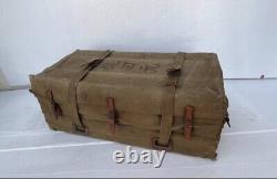 World War II Imperial Japanese Army Officer's Metal Trunk, with Linen Cover