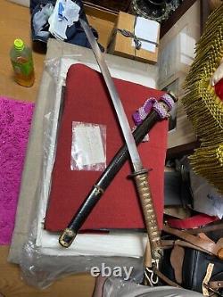 World War II Imperial Japanese Army Wakizashi, Military Sword, Chrysanthemum