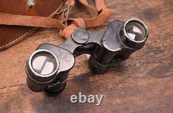 World War II Imperial Japanese Manchuria Optics 6x9.3 Binoculars Nikon Rarity