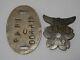 World War Ii Imperial Japanese Military Dog Tag & Air Squadron Badge Set