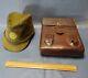 World War Ii Imperial Japanese Military Hat And Map Case Set Rare Antique
