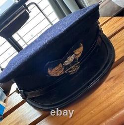 World War II Imperial Japanese Navy Officer Hat Authentic, Crush Type