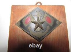 World War II Imperial Japanese Navy Soldier's Family Nameplate Honor Plaque WWII