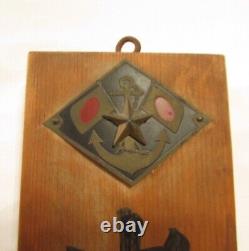 World War II Imperial Japanese Navy Soldier's Family Nameplate Honor Plaque WWII