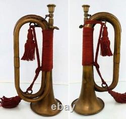 World War II Imperial Japanese Nippon Gakki Bugle with Tassel Brass Instrument
