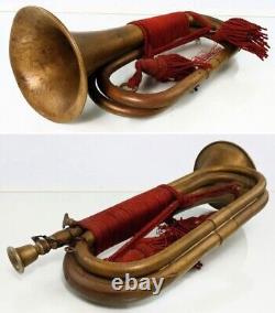 World War II Imperial Japanese Nippon Gakki Bugle with Tassel Brass Instrument