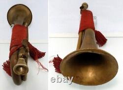 World War II Imperial Japanese Nippon Gakki Bugle with Tassel Brass Instrument