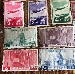 World War II Imperial Japanese Stamp Set 6 War Series + Railway 70th (18 Total)