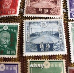 World War II Imperial Japanese Stamp Set 6 War Series + Railway 70th (18 Total)