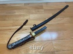 World War II Imperial Japanese Type 95 NCO Military Sword with Tassel Cut Blade