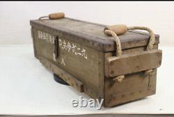 World war 2 original imperial japanese army type 92 cannon case wooden antique