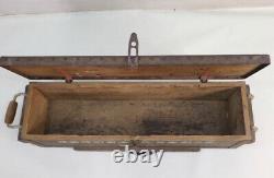 World war 2 original imperial japanese army type 92 cannon case wooden antique