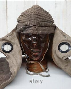 World war 2 original imperial japanese fire protection hood mask antique