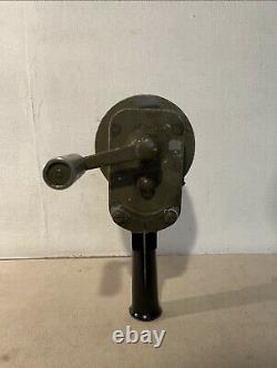 World war 2 original imperial japanese hand-held alarm siren antique