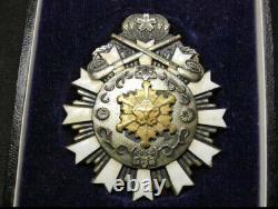 World war 2 original imperial japanese medal badge emblem 4 set antique