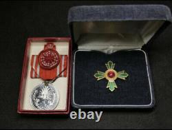 World war 2 original imperial japanese medal badge emblem 4 set antique