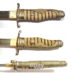 World war 2 original japanese ceremonial uncut dagger for imperial police