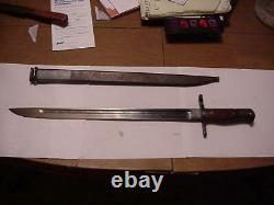 World war II imperial Japanese bayonet and scabbard by Toyoda Automatic Loom