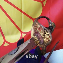 Worldwar 2 original imperial japanese army ceremonial sword noncut antique