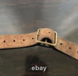 Worldwar 2 original imperial japanese army leather bag belt antique military