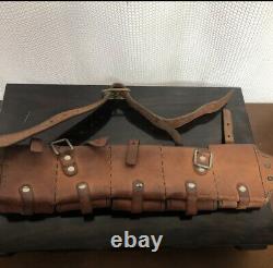 Worldwar 2 original imperial japanese army leather bag belt antique military