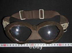 Worldwar 2 original imperial japanese hawk eye aviation flight goggle glass