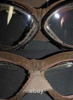 Worldwar 2 original imperial japanese hawk eye aviation flight goggle glass