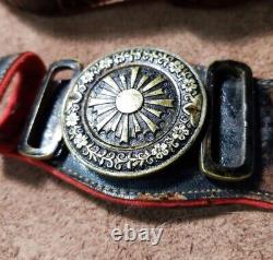 Worldwar2 imperial japanese army field grade military sword belt & sword hanger