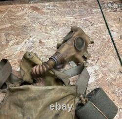 Worldwar2 imperial japanese army gas mask & bag set for anti-air attack