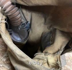 Worldwar2 imperial japanese army gas mask & bag set for anti-air attack
