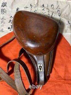 Worldwar2 imperial japanese army leather gun holster for type26 revolver antique